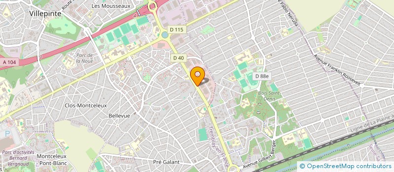 localisation de l'entreprise AS AUTO SERVICE à VILLEPINTE