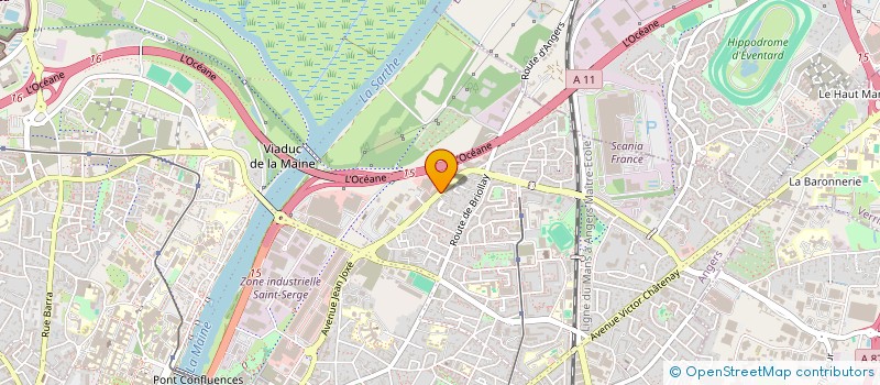 localisation de l'entreprise AS AUTOMOBILES à ANGERS