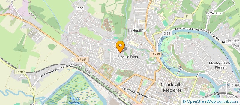 localisation de l'entreprise AS. AUTOS  CHARLEVILLE-MEZIERES