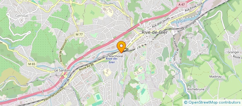 localisation de l'entreprise AS AUTOS MOTORS à RIVE-DE-GIER