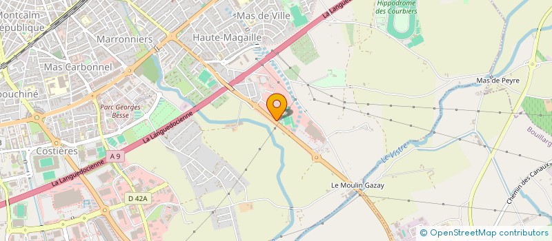 localisation de l'entreprise AS BAS RHONE NIMES  NIMES