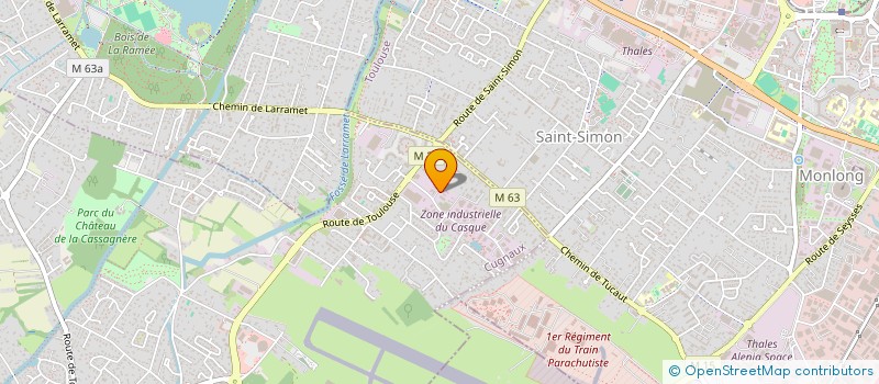 localisation de l'entreprise AS.BAT  CUGNAUX