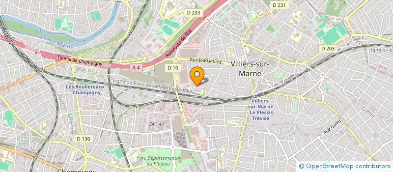 localisation de l'entreprise AS BAT  VILLIERS-SUR-MARNE