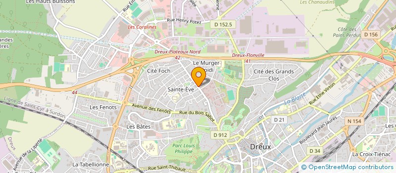 localisation de l'entreprise AS BATIMENT à DREUX