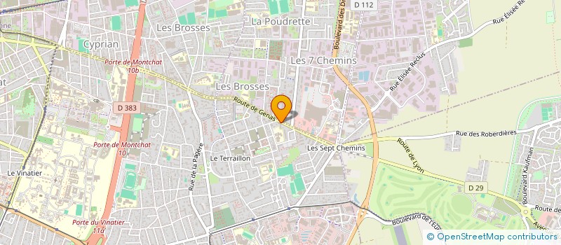 localisation de l'entreprise AS BATIMENT à BRON