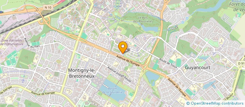 localisation de l'entreprise AS BATIMENT  GUYANCOURT