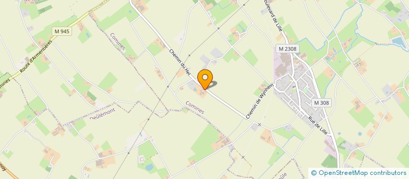 localisation de l'entreprise AS BELLEVUE  COMINES