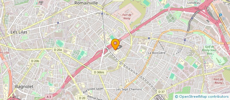 localisation de l'entreprise AS-BIR à ROMAINVILLE