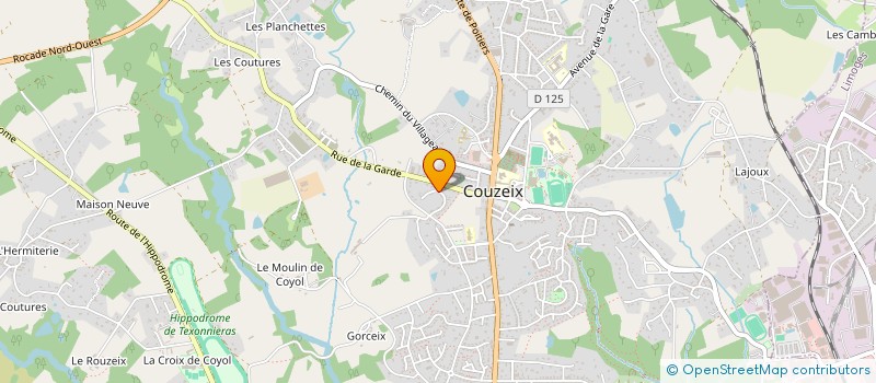 localisation de l'entreprise AS BONNAC LA COTE à COUZEIX