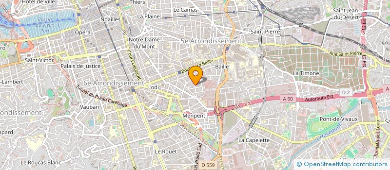 localisation de l'entreprise AS BORELY FC 2002 (ASB-FC) à MARSEILLE