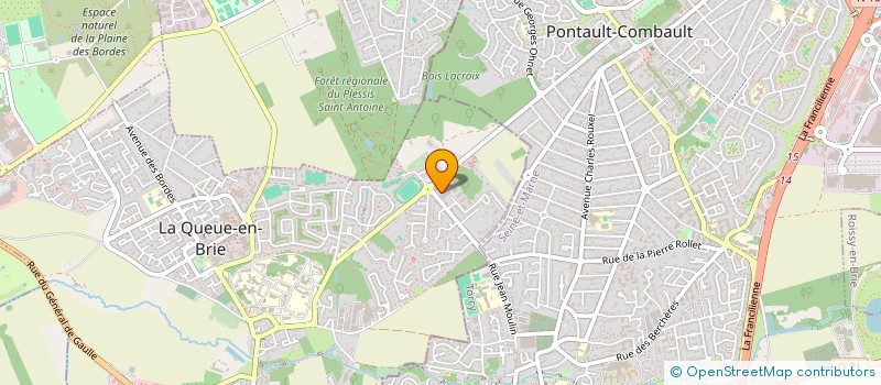 localisation de l'entreprise AS BOUCHERIE  LA QUEUE-EN-BRIE