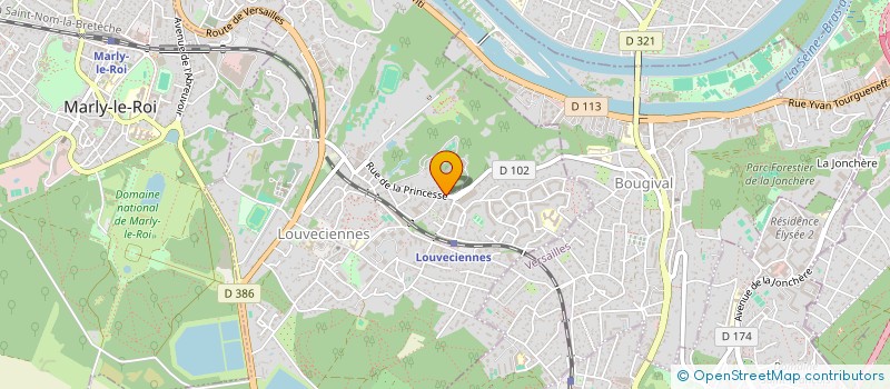 localisation de l'entreprise AS BOURREL  LOUVECIENNES