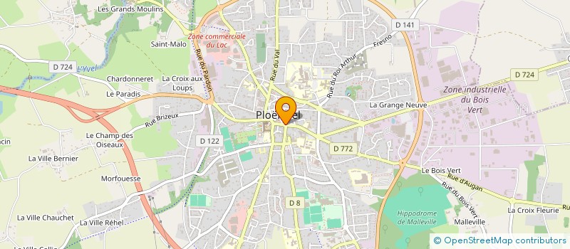localisation de l'entreprise AS BREIZH S.A.S. à PLOERMEL