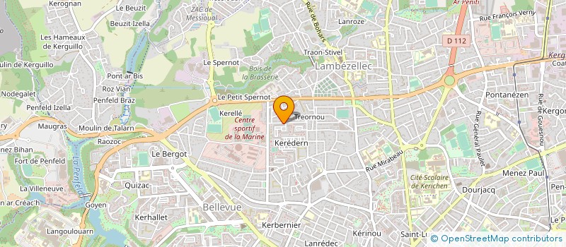 localisation de l'entreprise AS BRESTOISE DE FOOTBALL AMERICAIN TONNERRE DE BREST à BREST