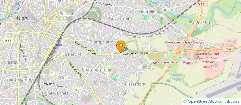 localisation de l'entreprise AS BRO à NIORT
