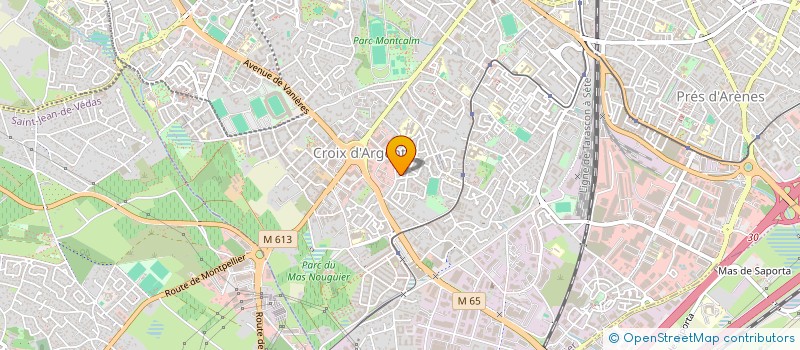 localisation de l'entreprise AS CARRE SUD  GRABELS