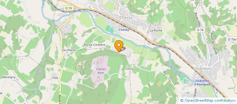 localisation de l'entreprise AS CARRELAGE  CHESSY