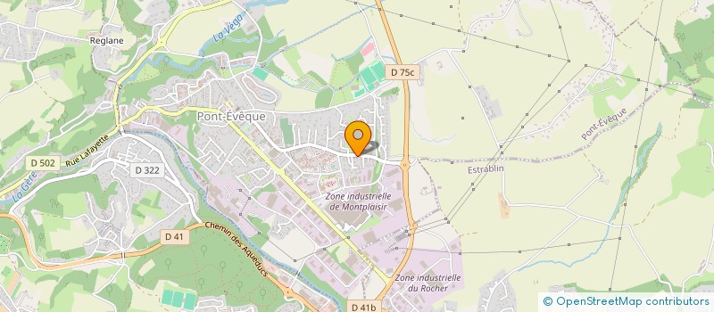localisation de l'entreprise AS CARRELAGE à PONT-EVEQUE
