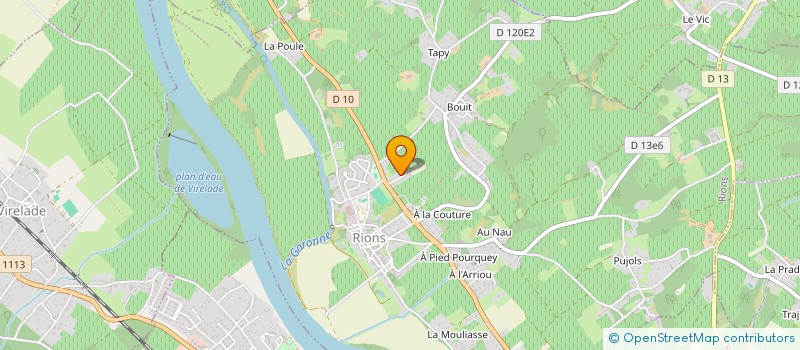 localisation de l'entreprise AS CEBATI (ANCIENNE SOCIETE CEBATI) à RIONS