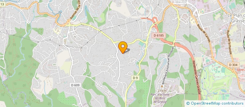 localisation de l'entreprise AS. CHAUFFAGE CLIMATISATION à GRASSE