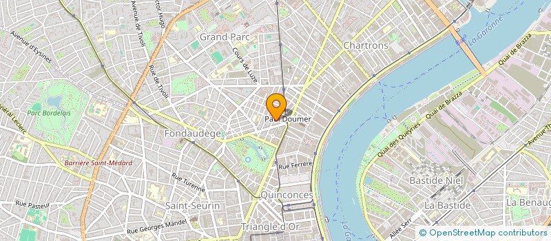 localisation de l'entreprise AS CHAUFFAGE PLOMBERIE à BORDEAUX