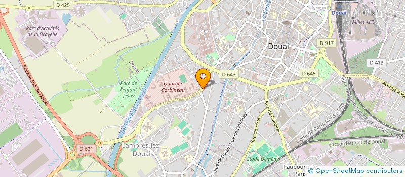 localisation de l'entreprise AS CHORALE LES AMIS DE TOUS LES ENFANTS DU MONDE à DOUAI