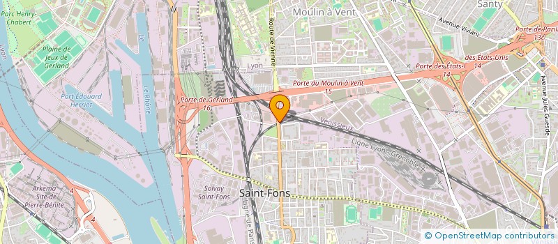 localisation de l'entreprise AS CLEANER  SAINT-FONS