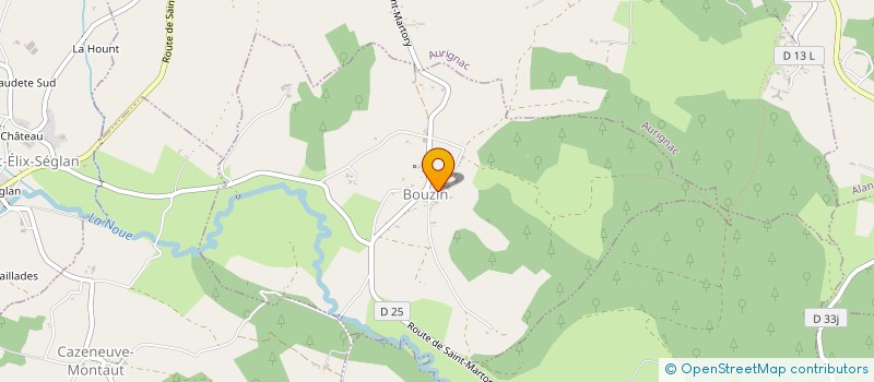 localisation de l'entreprise AS CLIM 31  CAZENEUVE-MONTAUT