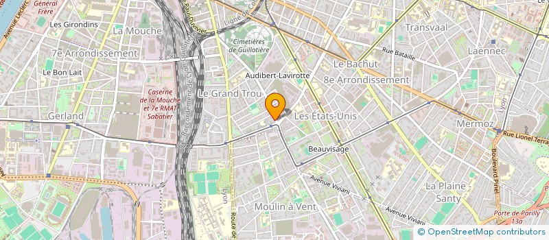 localisation de l'entreprise AS COIFFURE  LYON