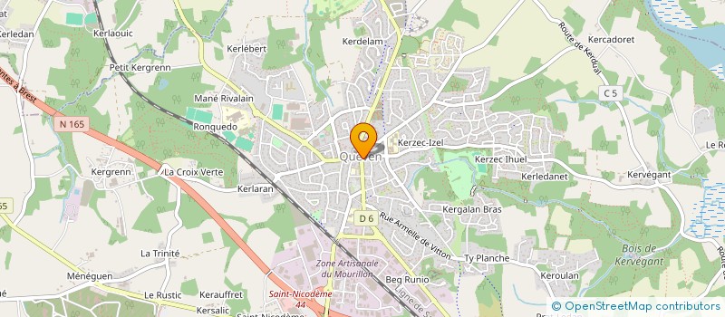 localisation de l'entreprise AS COIFFURE  QUEVEN