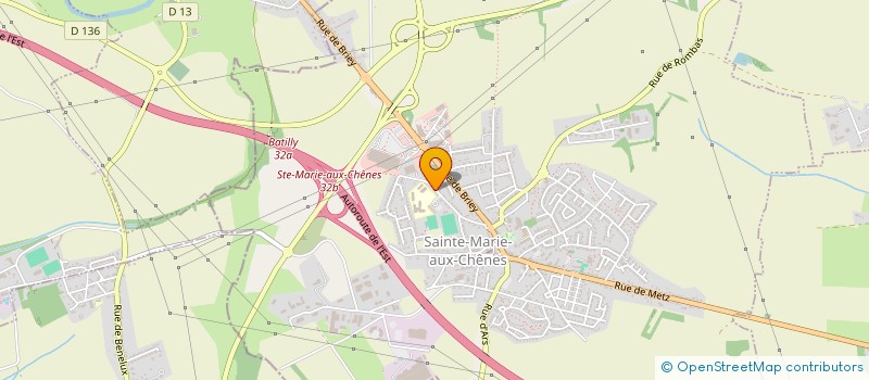 localisation de l'entreprise AS COLLEGE GABRIEL PIERNE  SAINTE-MARIE-AUX-CHENES