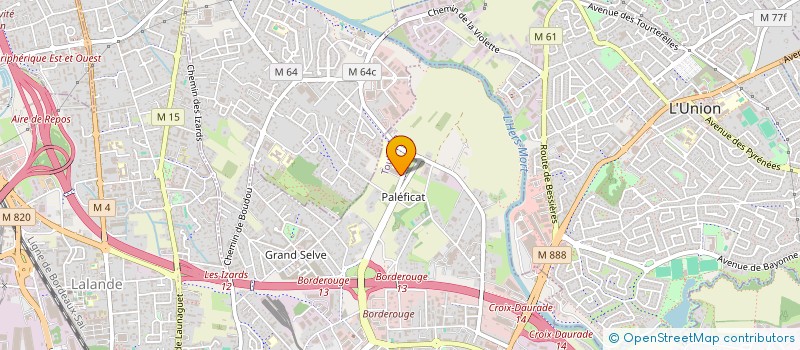 localisation de l'entreprise AS COLLEGE PALEFICAT à TOULOUSE