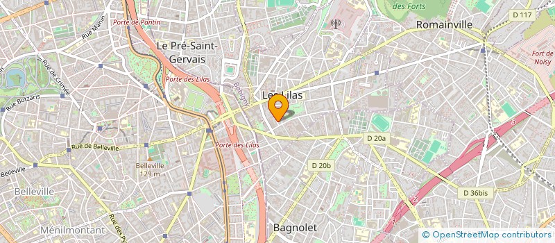 localisation de l'entreprise AS COMPAGNY  LES LILAS