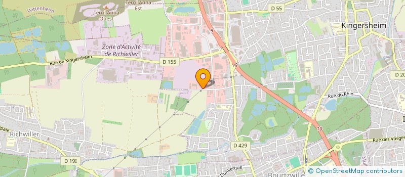 localisation de l'entreprise AS CONCEPT  KINGERSHEIM