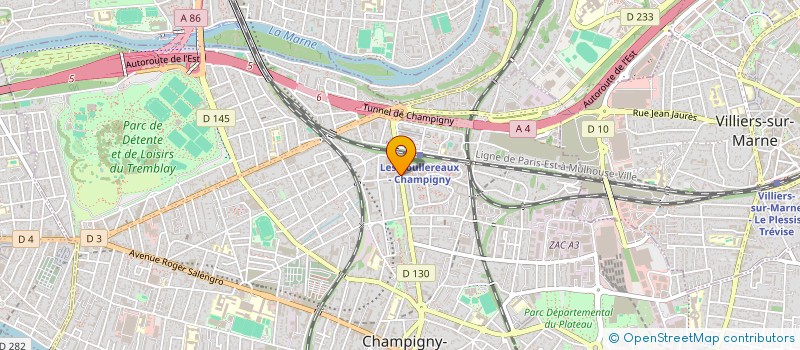 localisation de l'entreprise AS-CONFORT à CHAMPIGNY-SUR-MARNE