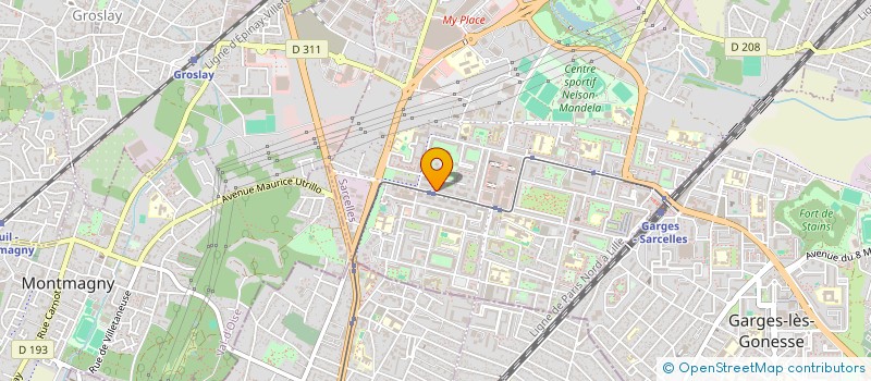 localisation de l'entreprise AS CONSEIL  SARCELLES