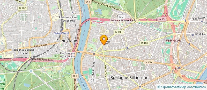 localisation de l'entreprise AS CONSEIL  BOULOGNE-BILLANCOURT