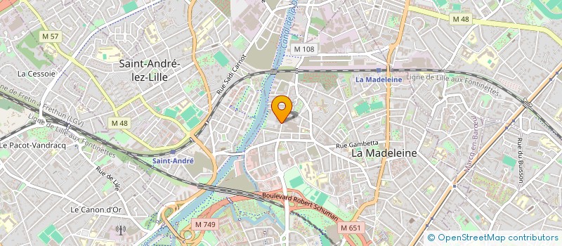 localisation de l'entreprise AS CONSEILS à LA MADELEINE