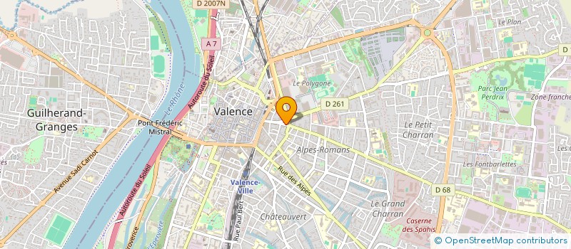 localisation de l'entreprise AS CONSEILS FINANCES à VALENCE