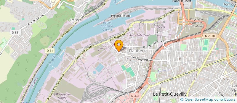 localisation de l'entreprise AS CONSTRUCTION à ROUEN