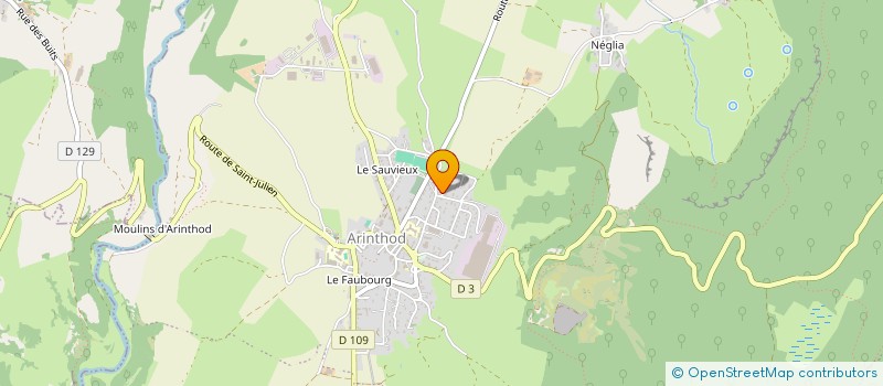 localisation de l'entreprise AS CONSTRUCTION  ARINTHOD