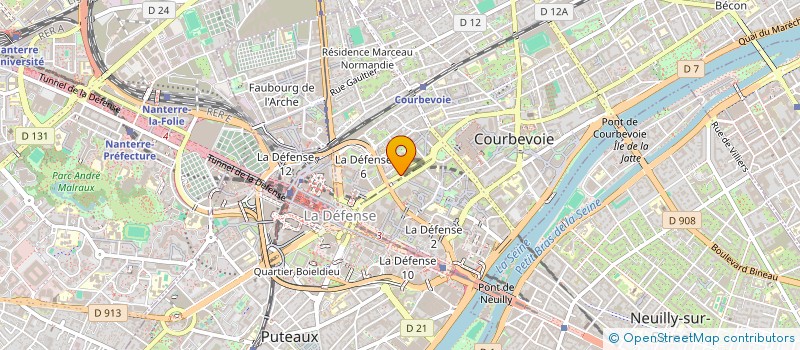 localisation de l'entreprise AS CONSULTING à COURBEVOIE