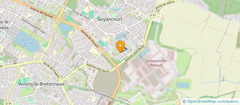 localisation de l'entreprise AS CONSULTING & SERVICES  GUYANCOURT