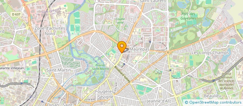 localisation de l'entreprise AS COPRO 177 AV PATTON  RENNES