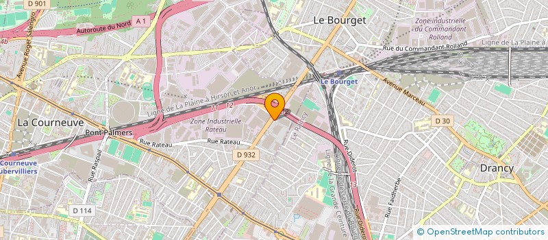 localisation de l'entreprise AS COUTURE à LA COURNEUVE