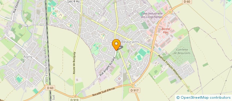 localisation de l'entreprise AS COUVERTURE à BEAURAINS