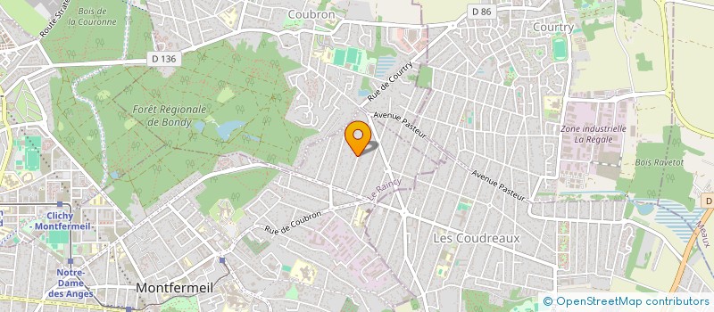 localisation de l'entreprise AS COUVERTURE à MONTFERMEIL