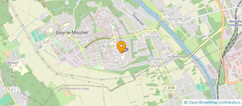 localisation de l'entreprise AS CULTURELLE ECOLE MAT LES JOUANNES  JOUY-LE-MOUTIER