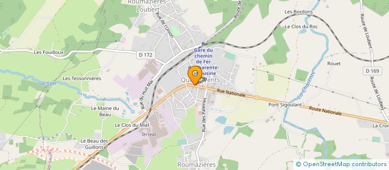 localisation de l'entreprise AS D&CO à TERRES-DE-HAUTE-CHARENTE