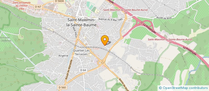 localisation de l'entreprise AS DALLAGE INDUSTRIEL à SAINT-MAXIMIN-LA-SAINTE-BAUME